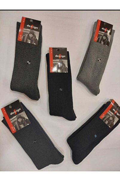 Design Socks DESIGN MEN'S TOWEL SOCKS 5-Piece