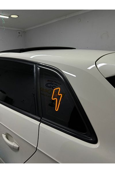 3dbaydesign Car Interior Neon LED Light Decor FLAMER (12 Volt Suction Cups AMBER YELLOW)