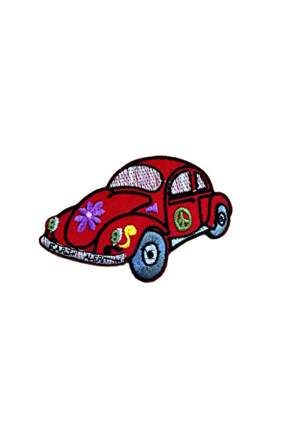 X-SHOP Kırmızı Araba Badge Patches Arma Peç Kot Yaması 2
