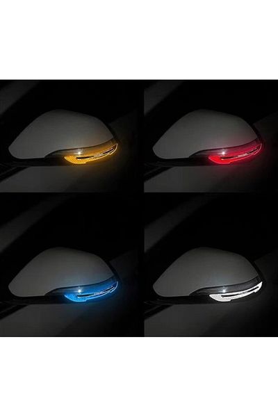 ŞAHİN TİCARET Car Mirror Protector Reflective Strip 2 Pieces