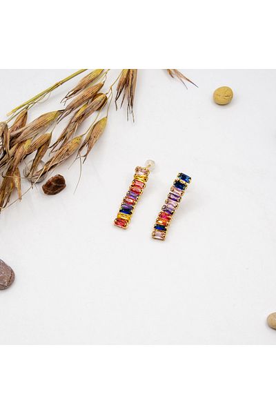 Bumu Design Baguette Waterway Earrings