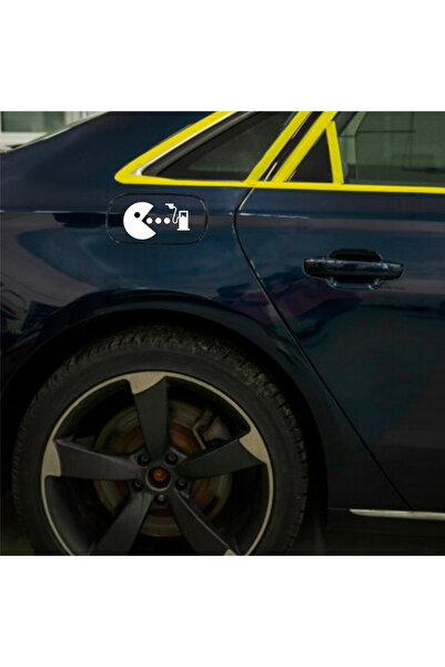 SbtStore Pacman Sticker, Benzinlik Kapağı Sticker, Araba Sticker