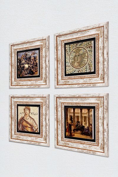Pinecone Soteria, Seria Mozaic, Un iubitor de artă romană, Pictură pe perete de piatră de la bătălia de la Anghiari Decor de perete înrămat