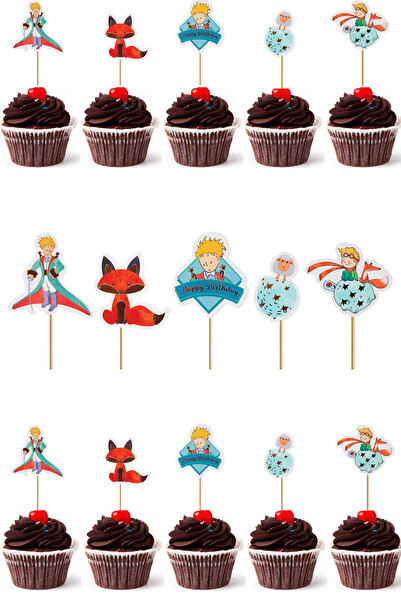 Yusuf Dirik YD Party Supplies 10 قطع من أعواد الأسنان على شكل كعكة بتصميم الأ...