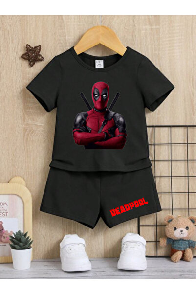 MODABEBEX Комплект горнище с принт Deadboll за деца 4 години / 13 години