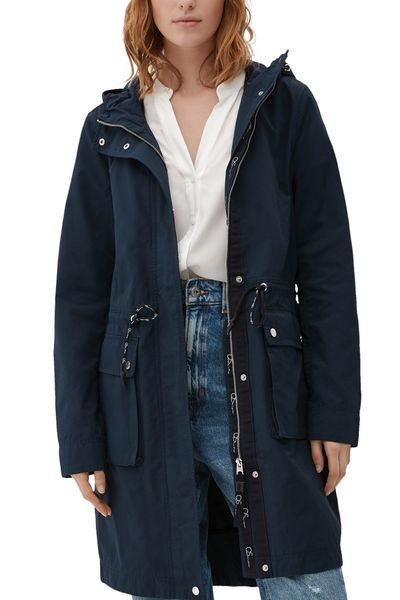 QS by s.Oliver Mantel - - Blau Trendyol Parka 