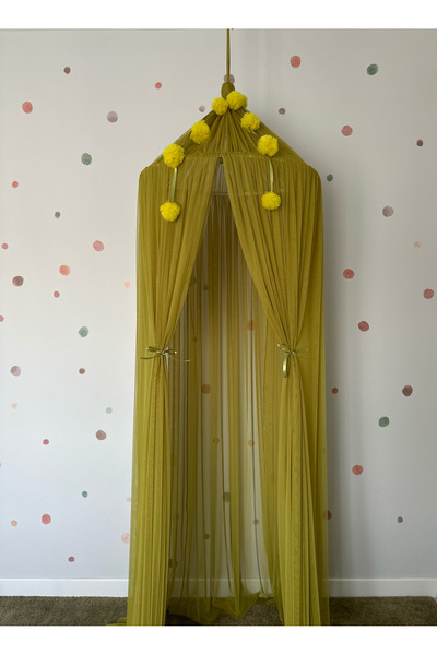 Ceremony Tül Cibinlik Olive Yeşil Bebek Çocuk Sineklik