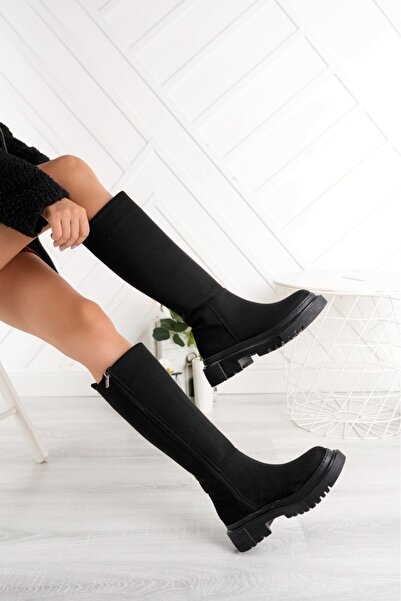 makershoes Cizme de piele întoarsă de damă