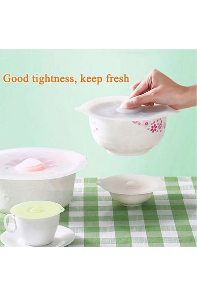 CKM silikon 24 cm Grey Silicone Bowl Pot Lid - Practical Kitchen Utensils