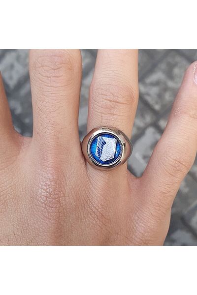 Touz Moda Anime Attack On Titan Logo Adjustable Ring