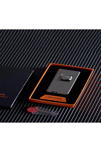 POLACOO Taşlı pürmüz çakmak çift ateş turbo gazlı çakmak lüx ürün