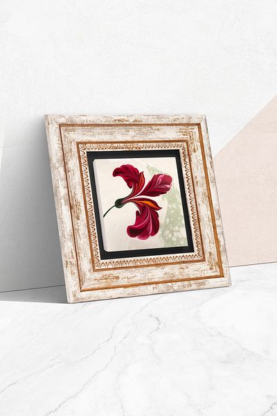 Pinecone Pictură tematică Ebru Art Pictură pe perete de piatră Decor de perete de piatră înrămată Pictură imprimată personalizată Artă de perete