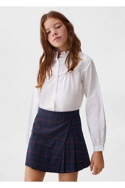 MANGO Kids Karierter Faltenrock