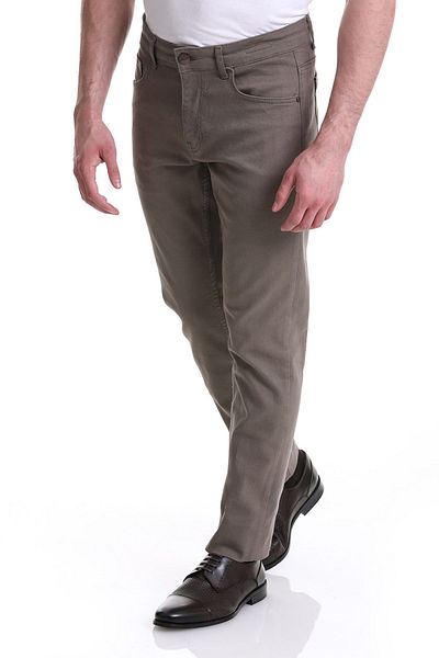 Hatemoğlu Βαμβακερό τζιν παντελόνι Mink Regular Fit Straight 5 τσέπης