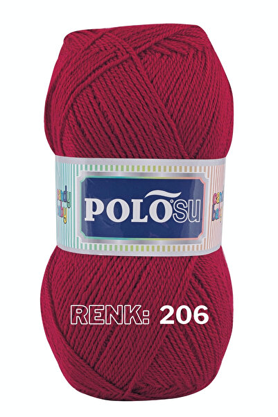 Polosu Candy Baby - Bebek El Örgü Ipliği 206 - Koyu Kırmızı