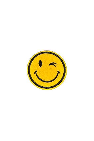 X-SHOP Smileyface Smiley Face Badge Patches Arma Peç Jeans Patch (6x6 سم) 6