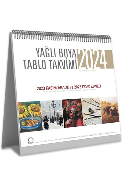 Angora Yayıncılık Angora Sanat Takvimi 2024 - Masa