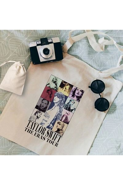 Cemira Taylor Swift The Eras Tour tervezett tote bag textiltáska