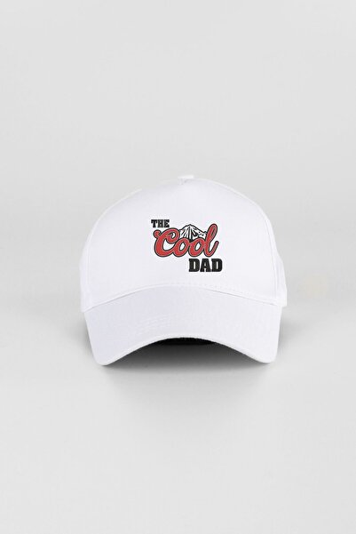Kapin The Cool Dad Patterned Cap Hat - White