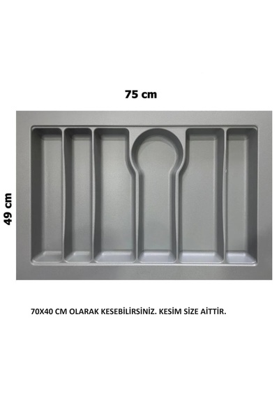 Lider 75*49 Çekmece Içi Kepçelik (70x40 ölçüsüne kadar Kesilebilir)