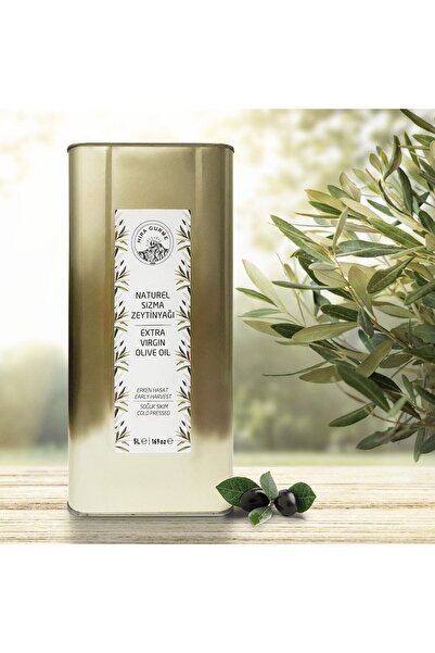 Hira Gurme 2025-2026 Sezonu Soğuk Sıkım Naturel Sızma Zeytinyağı 5lt Teneke -...