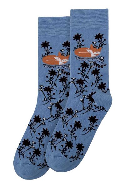 Dogo Unisex Vegan Blue Socks - Spirit Animal Design