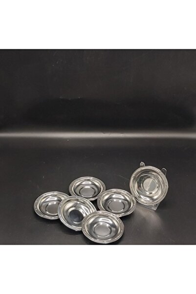 MorzaHome Çay Tabağı 6 Adet İpek 10 cm 0,60 mm 430 Kalite Çelik.Moe