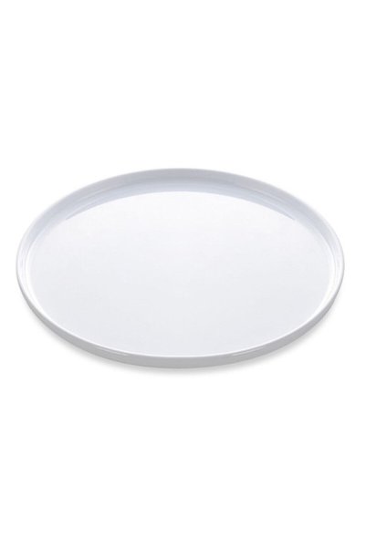 Genel Markalar Melamin 6 Adet Yuvarlak Servis 28cm Beyaz (çap:28cm Yuk:2.2cm ...