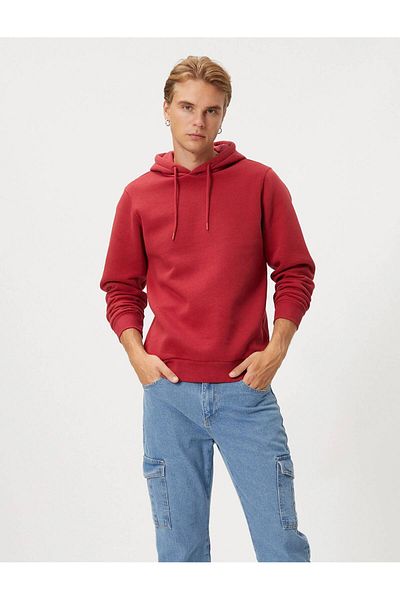 Koton 4wam70023mk Herren-Sweatshirt Claret Red