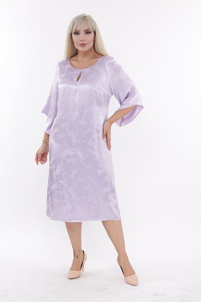 Moday Σατέν Φόρεμα Ζακάρ Plus Size 18c-2182