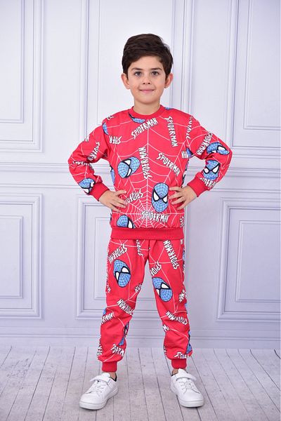 BUUFUU FIÚ SPIDERMAN SPIDERMAN FÉRFI NYOMTATOTT ALSÓ FELSŐ KÉSZLET