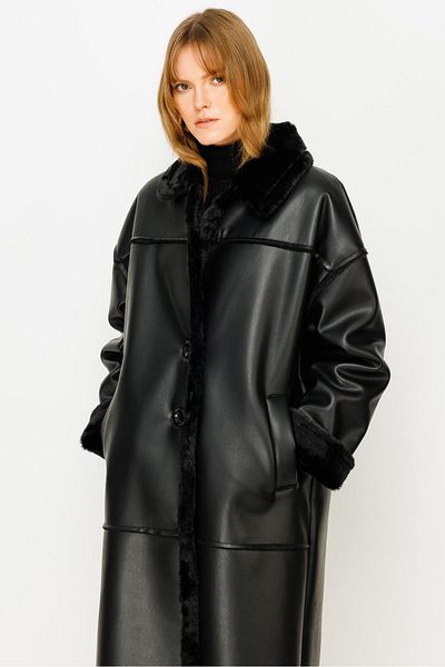 Ghisa Piece Coat BLACK