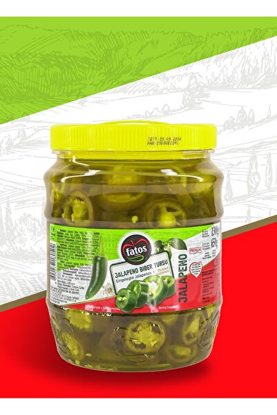 Fatoş FATOŞ JALAPENO BİBER TURŞU 1300GR (SÜZME 650GR)