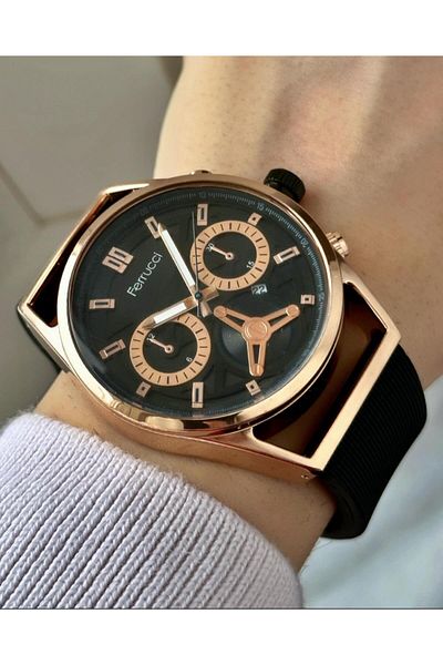 Ferrucci Men's Plastic Cord Wristwatch