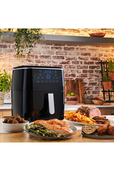 TEFAL Easy Yağsız Fritöz Airfryer 6,5 Litre Kapasite Hava ile Kızartma & Izgara & Buharlı Pişirme