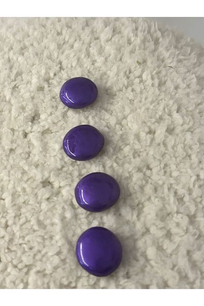 ODDA TASARIM ATÖLYESİ design round form pearlescent purple 4-piece button set