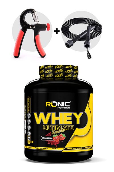 Ronic Nutrition Ultimate 2270GWheyProteinPowder - Helps Muscle Building, Strawberry Flavor Hd-02