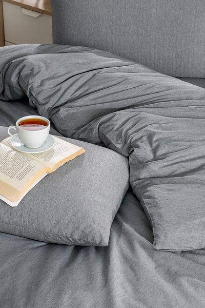 INTER Z Double Duvet Cover Set with Fitted Sheets and 2 Pillowcases