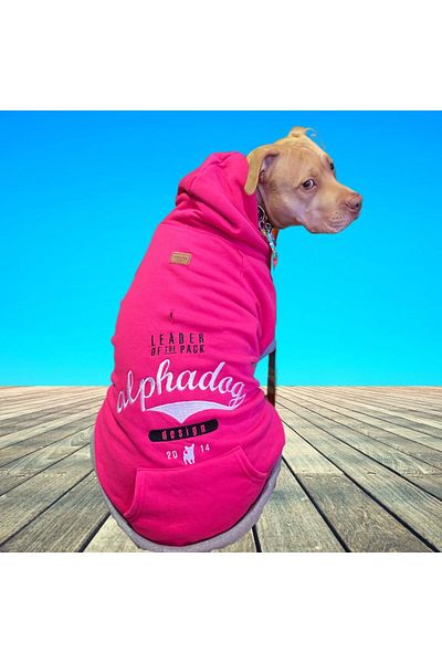 Alphadog Leader Pink Medium-large Breed Dog Sweatshirt
