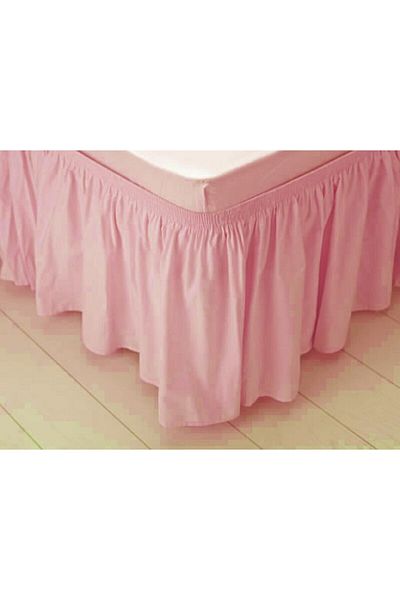 Gelincik Çeyiz Base Ruffle, Base Skirt, Double, Pink, 40x800cm