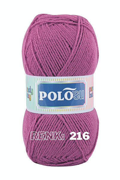 Polosu Candy Baby - Bebek El Örgü Ipliği 216 - Mürdüm