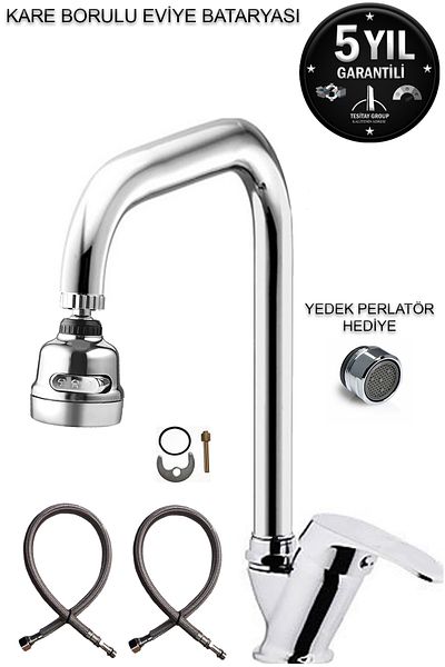 tesitay Baymera Stainless Mix Swan Kitchen Sink Tap Fountain Faucet