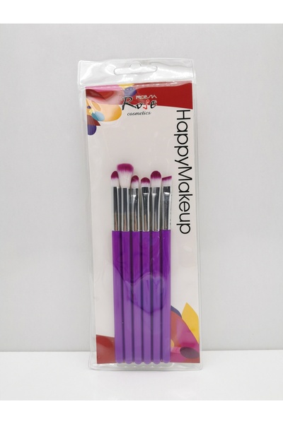 Rose 6'lı Karıştırma & Far Fırçası