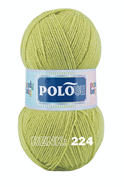 Polosu Candy Baby - Bebek El Örgü Ipliği 224 - Fıstık Yeşil