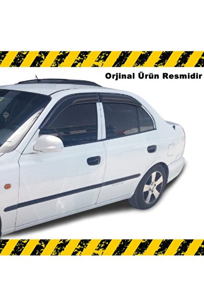 sinline Hyundai Accent Milenyum Mügen Cam Rüzgarlığı 2000-2003 Arası 4 Lü Set