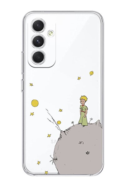 shoptocase Galaxy S23 Fe Uyumlu Küçük Prens Desenli Şeffaf Telefon Kılıfı