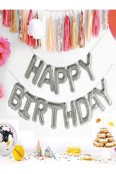 Kazanabil SILVER COLOR MINI LETTER FOIL BALLONS 40CM LETTER Z