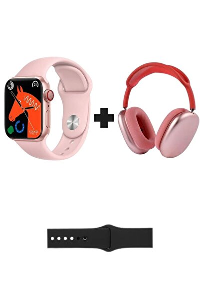 GoMarkt Watch 8 Series Akıllı Saat + P9 Bluetoothlu Kulaküstü Kulaklık İkili ...