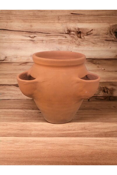 egesaksı Küçük boy kil çilek saksısı