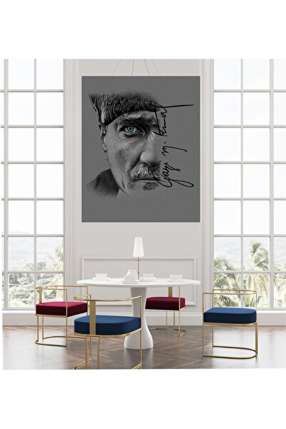 HDART Modern Gazi Mustafa Kemal ATATÜRK Portresi Kanvas Tablo Tablosu Tablola...